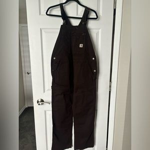 NWT BROWN CARHARTT WOMEN OVERALL